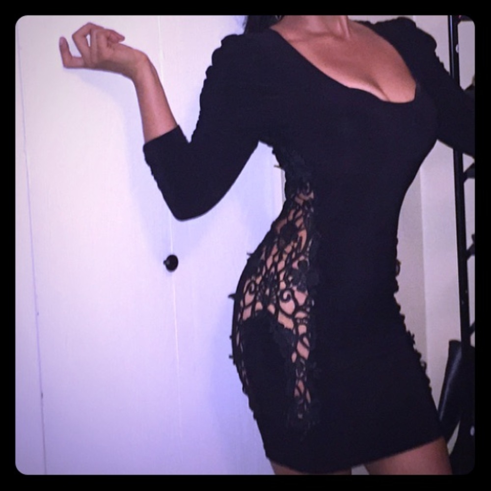 Revealing Little Black Dress!